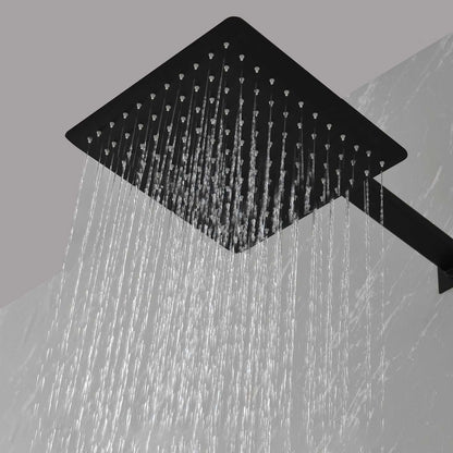 12" Wall Mount Rainfall Square Shower Head - luxuryhomedecoridea.com