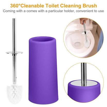 Bathroom Accessories Set 6 Pcs Bathroom Set Ensemble Complete Soap Dispenser Toothbrush Holder - luxuryhomedecoridea.com