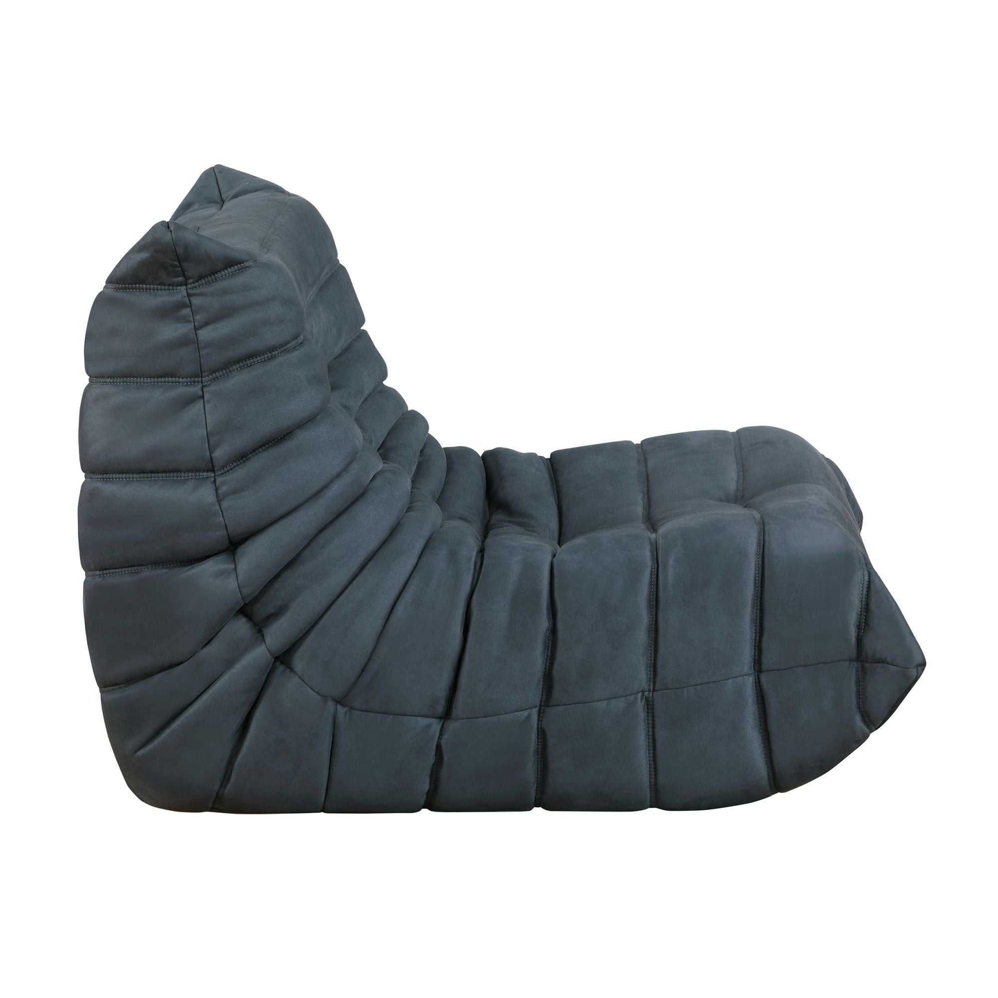 Luxury Accent Chair Button-Tufted Detail Charcoal Microfiber Comfy Chair Living Room Furniture 1pc - luxuryhomedecoridea.com
