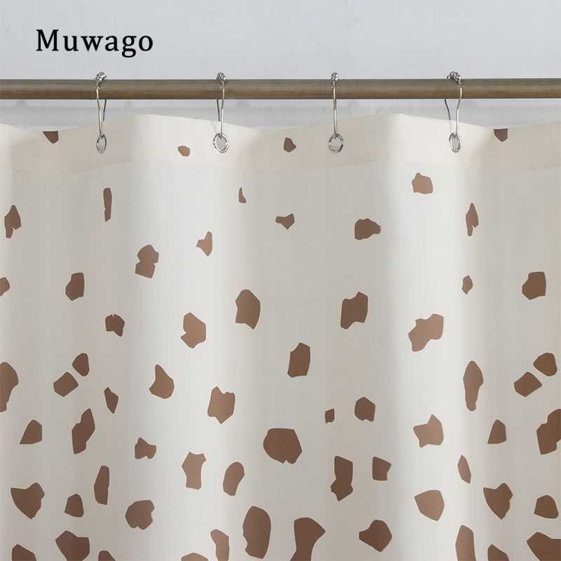 Muwago Shower Curtain With Giraffe Pattern Blackout Waterproof And Mildew Resistant Bathing Cover Aesthetic Bathroom Accessories - luxuryhomedecoridea.com