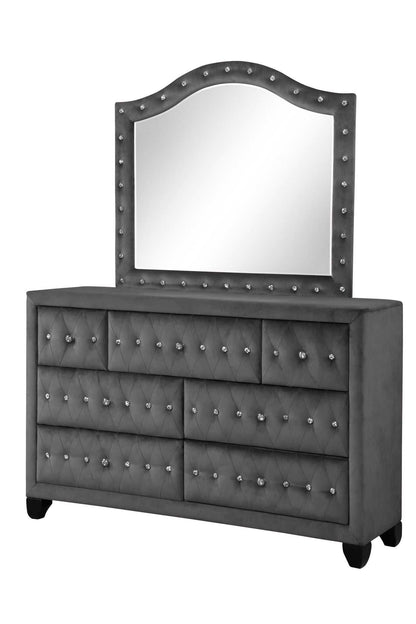 Sophia Queen Bed 4 Piece Gray - luxuryhomedecoridea.com