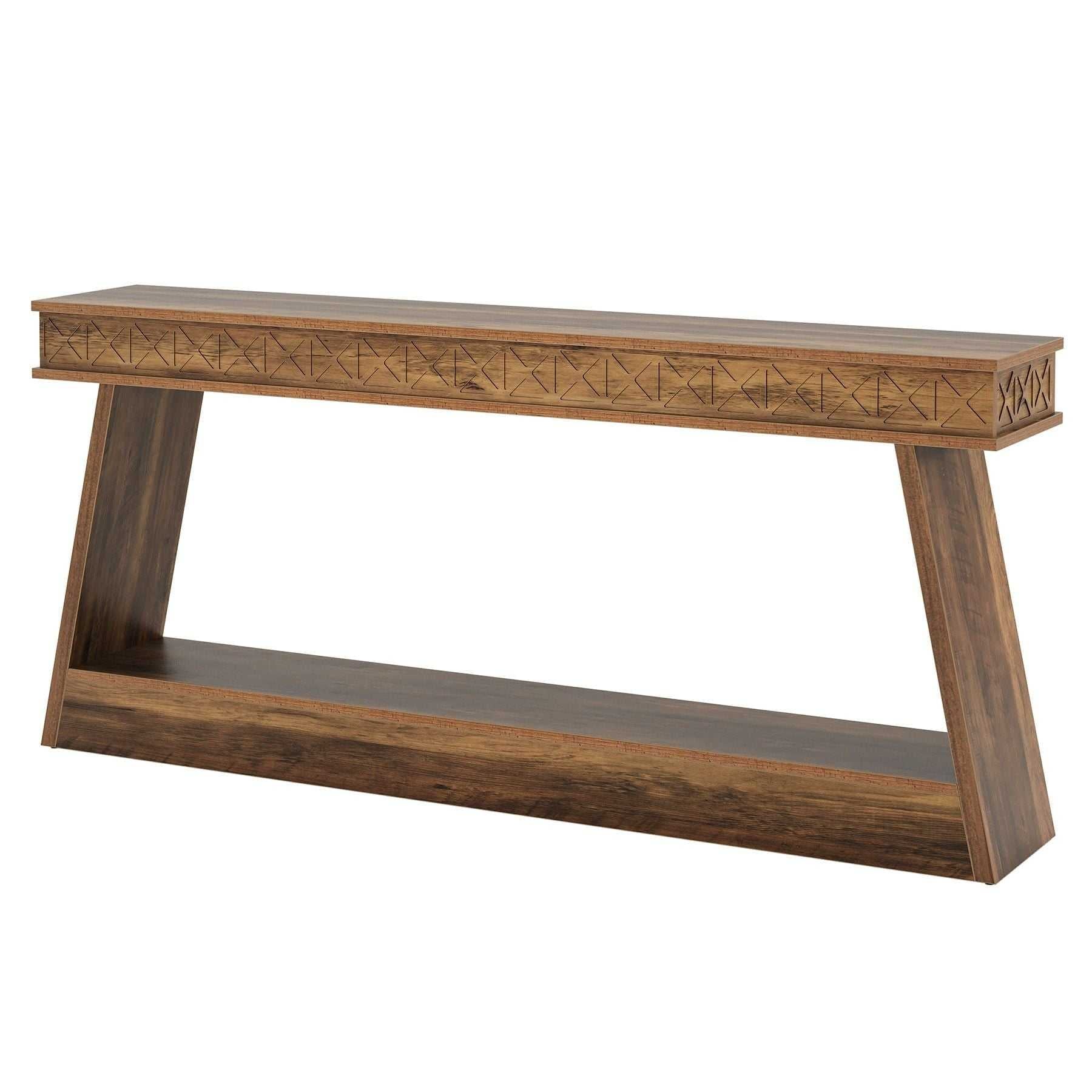 Sofa Table, Farmhouse Console Table Entryway Table with Storage - luxuryhomedecoridea.com