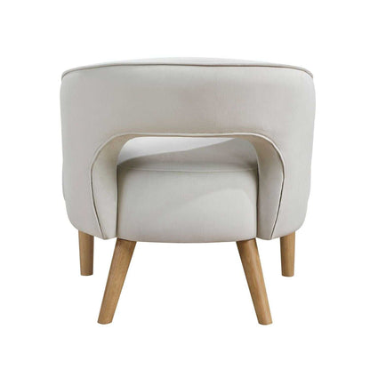 Luxury Home Unique Style Accent Chair Gray Velvet Plush Seat Solid Wood Legs Contemporary Living Room Furniture 1pc - luxuryhomedecoridea.com