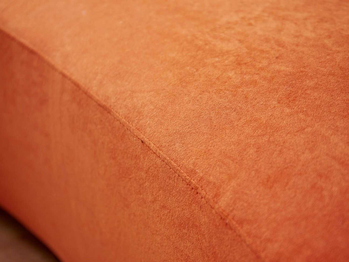 90" Curved Sofa with Throw Pillows, 4 Seater Luxury Velvet Couch with Half Moon Design and High-Density Foam, Ideal for Modern Living Room, Office & Apartment, Red Orange - luxuryhomedecoridea.com