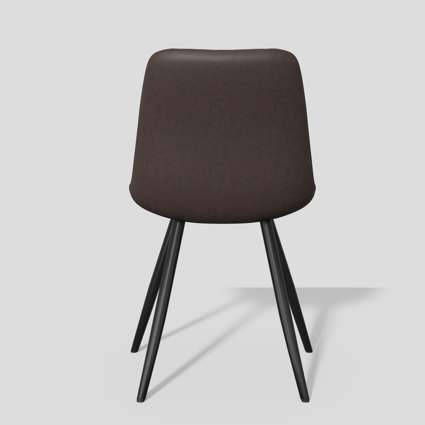 Modern Dining Chairs Set of 2, Top PU Leather Upholstered Dining Room Chairs with Metal Legs, Ergonomic Kitchen Chairs for Kitchen Dinning Room - luxuryhomedecoridea.com