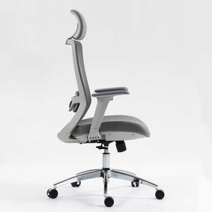 Ergonomic Mesh Office Chair with Adjustable Headrest and Lumbar Support, Breathable Back Design for Home and Office Use 8322H - luxuryhomedecoridea.com