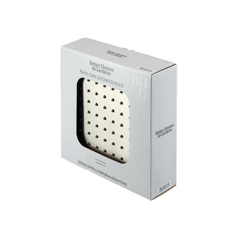 1-Setting 8 in. Square Rain Showerhead in Brushed Nickel - luxuryhomedecoridea.com