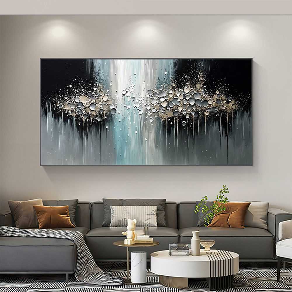 Handmade Oil Painting Abstract Texture Oil Painting On Canvas Large Wall Art Original White Painting Minimalist Art Custom Painting Modern Living Room Decor - luxuryhomedecoridea.com