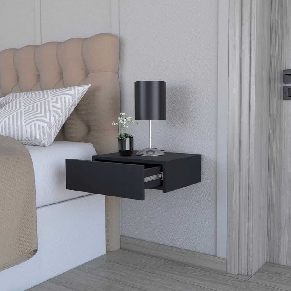 Nightstand Isola, Bedroom, Black - luxuryhomedecoridea.com