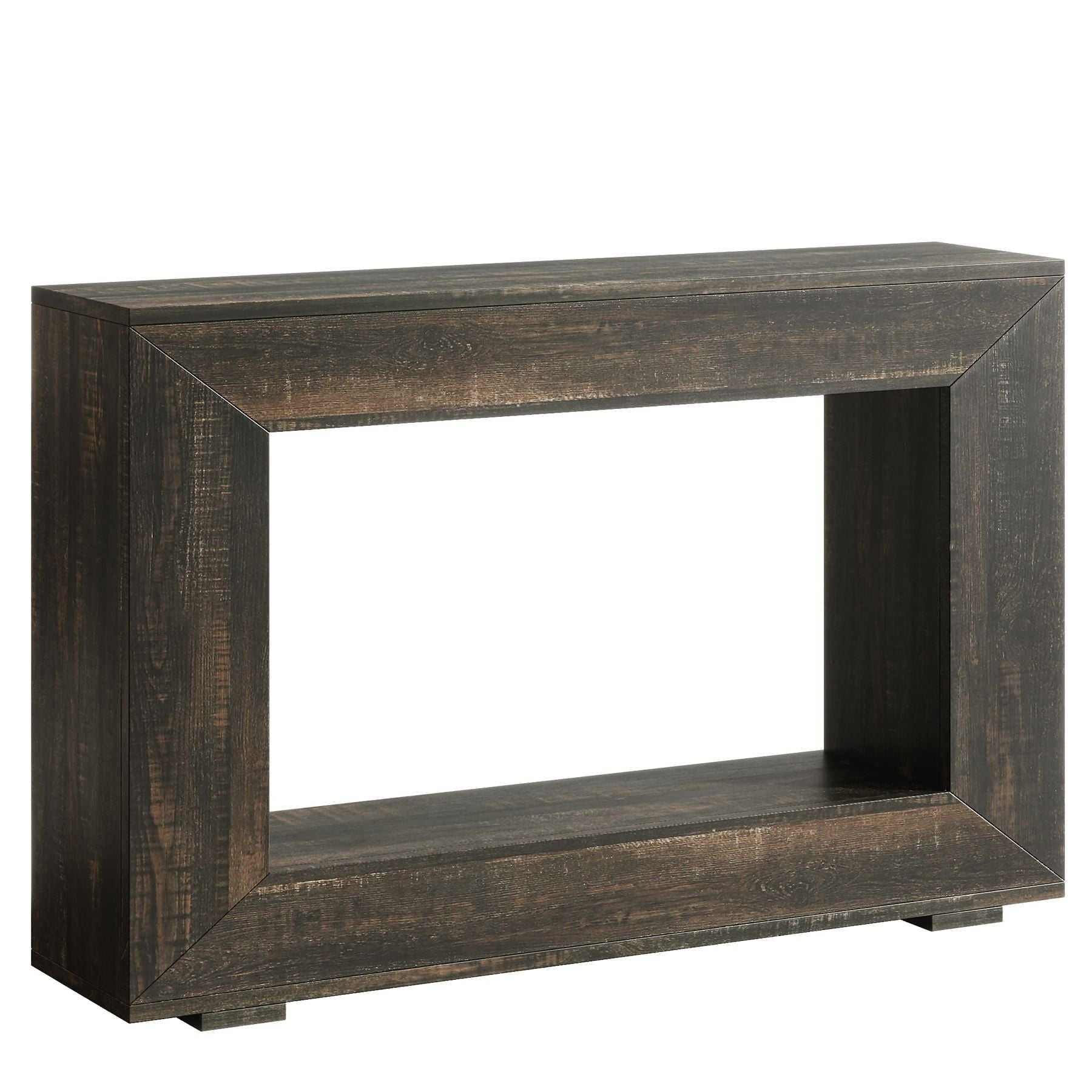 Farmhouse Console Table, Rustic Wood Entryway Sofa Table with Storage - luxuryhomedecoridea.com