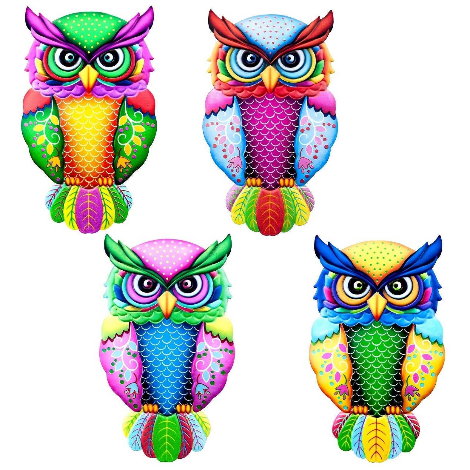 1pc Metal Owl Wall Decor, Outside Garden Decoration, Yard Art Outdoor Patio Fence Lawn Ornament, Home Decor, Room Decor, Party Supplies, Birthday Gift, Holiday Decor - luxuryhomedecoridea.com
