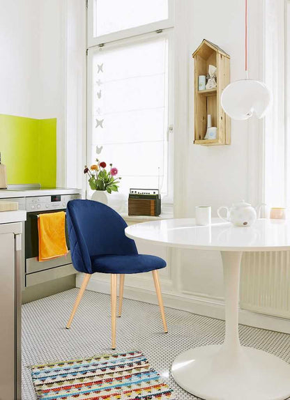 Living Room Chairs Velvet Chairs Side Chairs Modern Style Upholstered Armchairs for Leisure, Restaurant, Makeup, Set of 2 - luxuryhomedecoridea.com