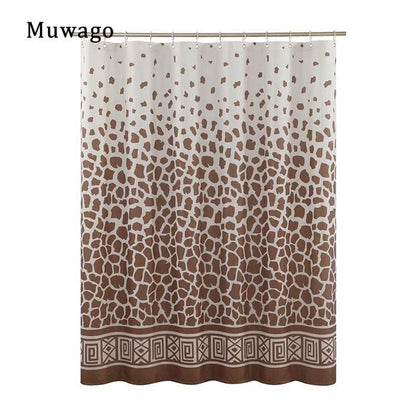 Muwago Shower Curtain With Giraffe Pattern Blackout Waterproof And Mildew Resistant Bathing Cover Aesthetic Bathroom Accessories - luxuryhomedecoridea.com