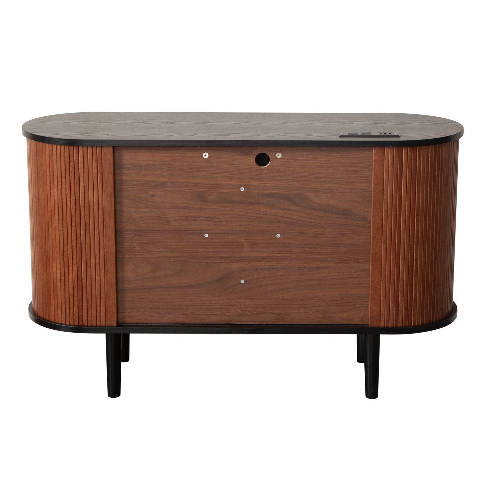 Fralimk Sideboard Buffet Cabinet with Storage, Modern Fluted Storage Cabinet for Dining Room, Tambour Door Console Table for Living Room, Office Storage Cabinet or TV Stand, Accent Sideboard Cabinet - luxuryhomedecoridea.com