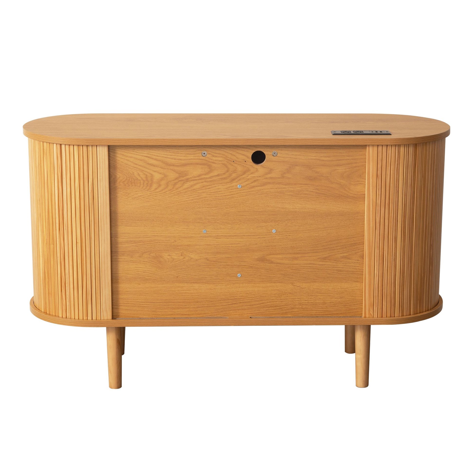Fralimk Sideboard Buffet Cabinet with Storage, Modern Fluted Storage Cabinet for Dining Room, Tambour Door Console Table for Living Room, Office Storage Cabinet or TV Stand, Accent Sideboard Cabinet - luxuryhomedecoridea.com
