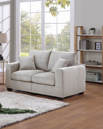 Sofa And Leseat Pillows Sqare Arms Plush Couch - luxuryhomedecoridea.com