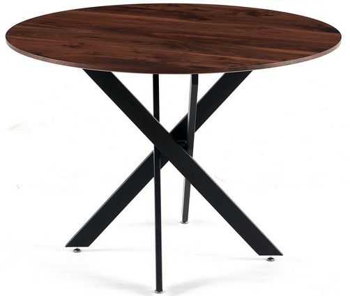 42.1" Table Mid-century Dining Table for 4-6 people With Round Mdf Table Top, Pedestal Dining Table, End Table Leisure Coffee Table,cross leg - luxuryhomedecoridea.com
