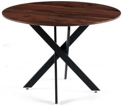 42.1" Table Mid-century Dining Table for 4-6 people With Round Mdf Table Top, Pedestal Dining Table, End Table Leisure Coffee Table,cross leg - luxuryhomedecoridea.com
