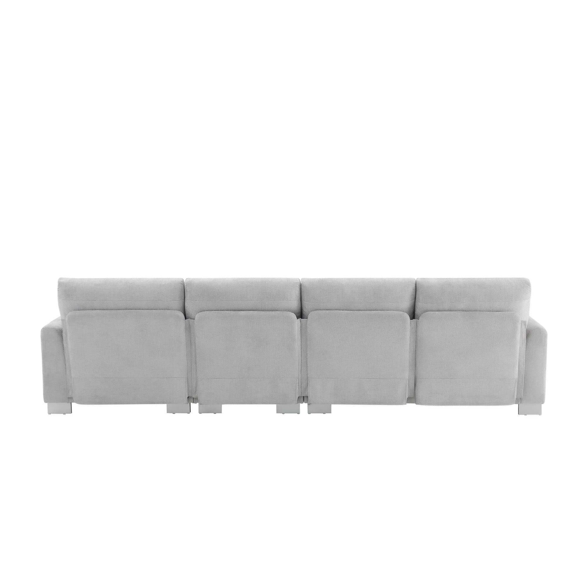 Modern Oversized Sectional Sofa,L-shaped Luxury Couch Set with 2 Free pillows,5-seat Chenille Indoor Furniture with Chaise for Living Room,Apartment,Office,2 Colors - luxuryhomedecoridea.com