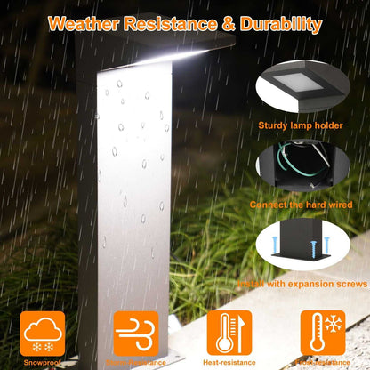 Outdoor Landscape Path Lights LED Driveway Light with Waterproof Bollard Lights for Garden Lawn Courtyard 15108 - luxuryhomedecoridea.com
