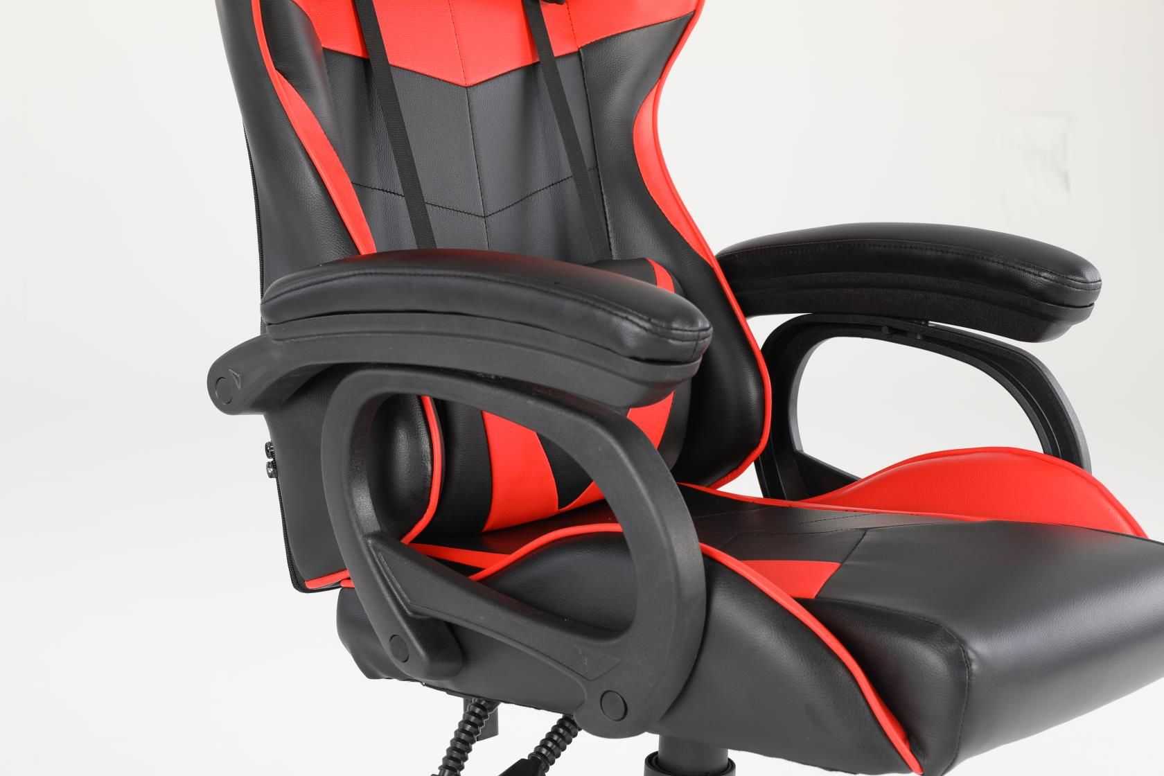 Luxury Home Furniture Ergonomic Recliner PU Leather Racing Gaming Chair In Nylon Racing Base - luxuryhomedecoridea.com