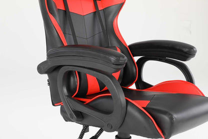 Luxury Home Furniture Ergonomic Recliner PU Leather Racing Gaming Chair In Nylon Racing Base - luxuryhomedecoridea.com