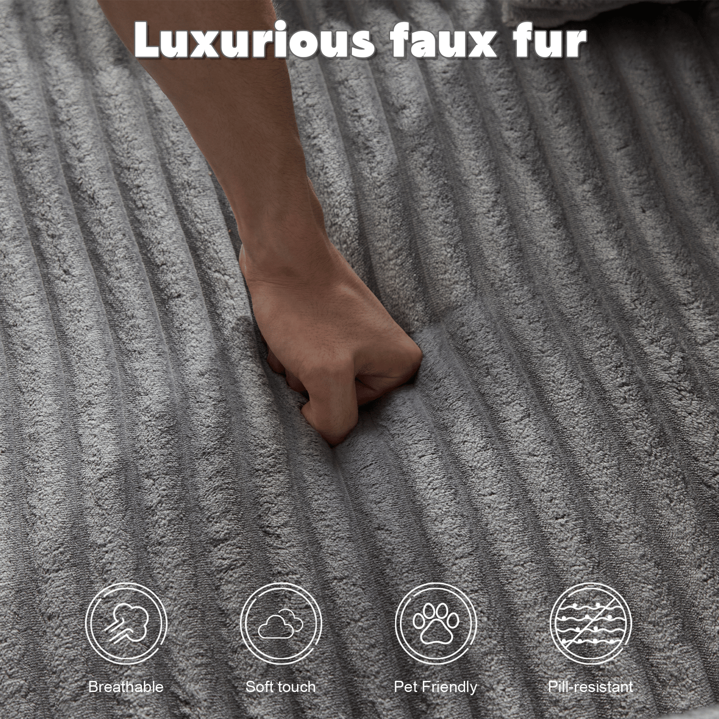Double Chaise Lounge Chair Indoor,Oversized Upholstered Sleeper Cloud Couch,Deep Seat Luxury Sofa Bed,Sectional Sofa Chaise Love-seat,Corduroy Reading Chair for Living Room,No Assembly Required - luxuryhomedecoridea.com