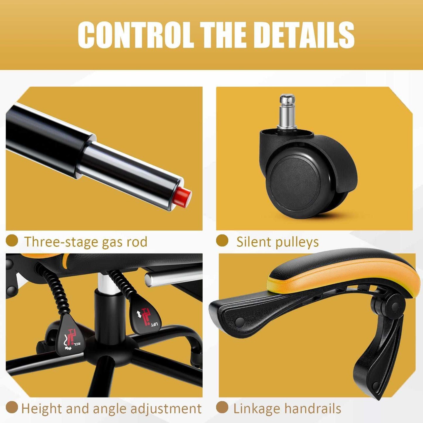 Ergonomic Gaming Chair for Adults, Comfortable Computer Chair for Heavy People, Adjustable Height Office Desk Chair with Wheels, Breathable Leather Video Game Chairs - luxuryhomedecoridea.com