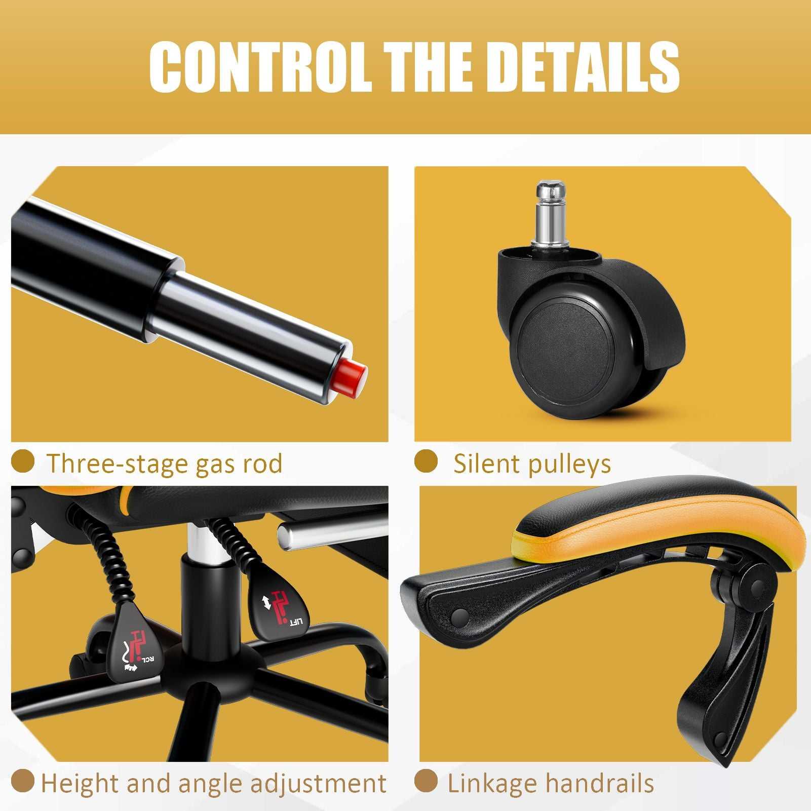 Ergonomic Gaming Chair for Adults, Comfortable Computer Chair for Heavy People, Adjustable Height Office Desk Chair with Wheels, Breathable Leather Video Game Chairs - luxuryhomedecoridea.com