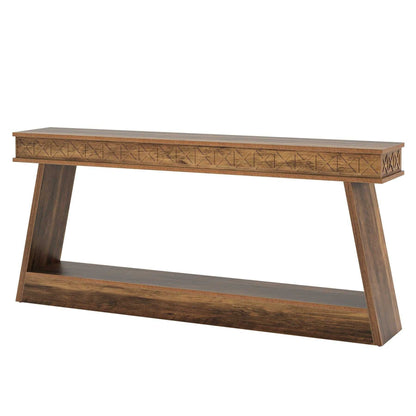Sofa Table, Farmhouse Console Table Entryway Table with Storage - luxuryhomedecoridea.com