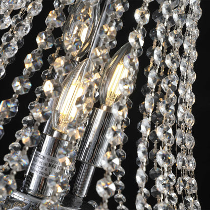 Chromium color Crystal Chandeliers,Large Contemporary Luxury Ceiling Lighting(Bulb Not Included) - luxuryhomedecoridea.com