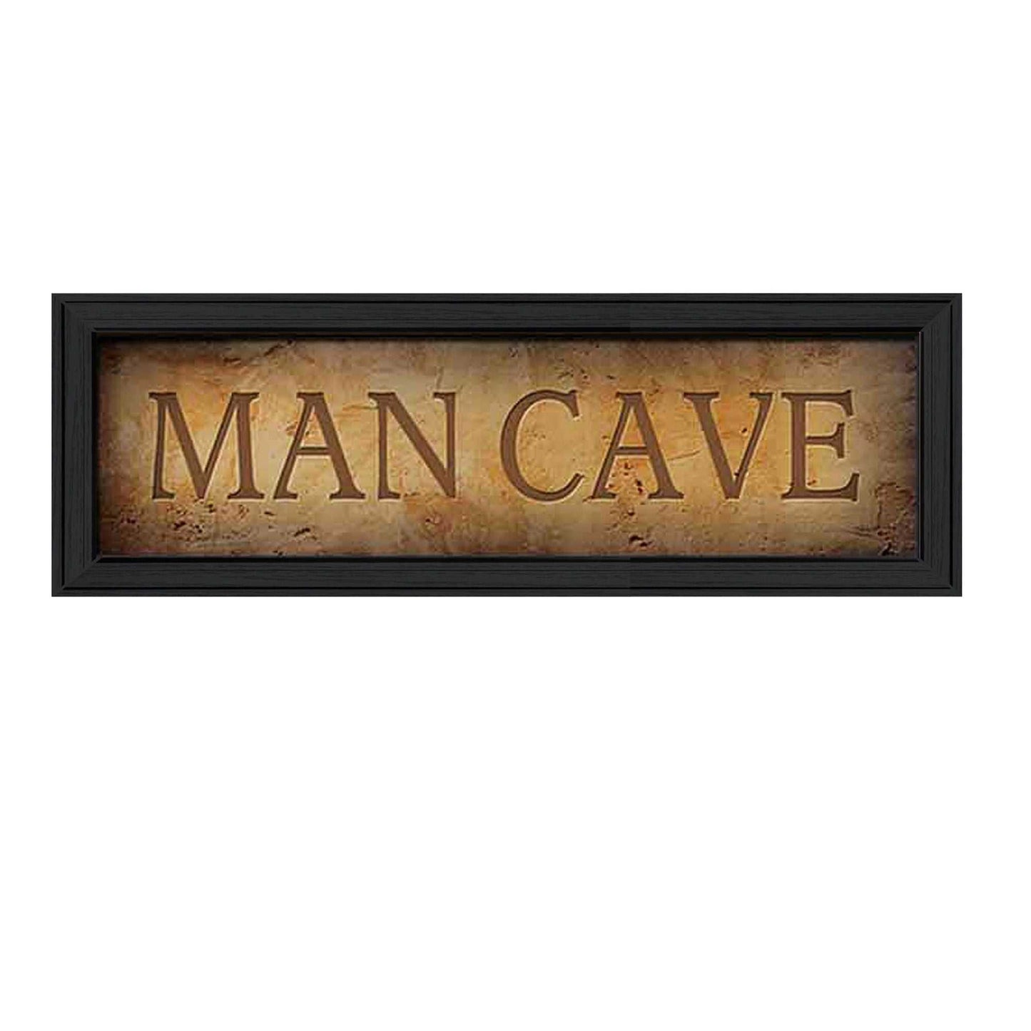 "Man Cave" By John Jones, Printed Wall Art, Ready To Hang Framed Poster, Black Frame - luxuryhomedecoridea.com