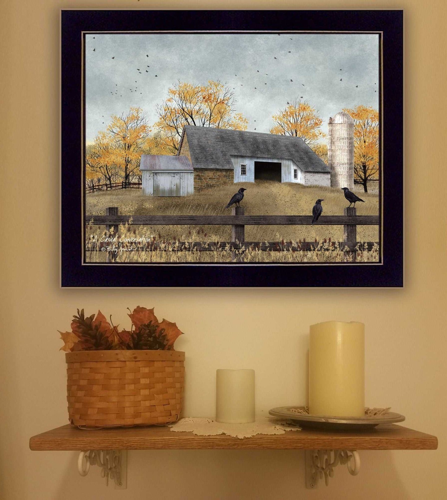 "A Casual Conversation" by Billy Jacobs, Ready to Hang Framed Print, Black Frame - luxuryhomedecoridea.com