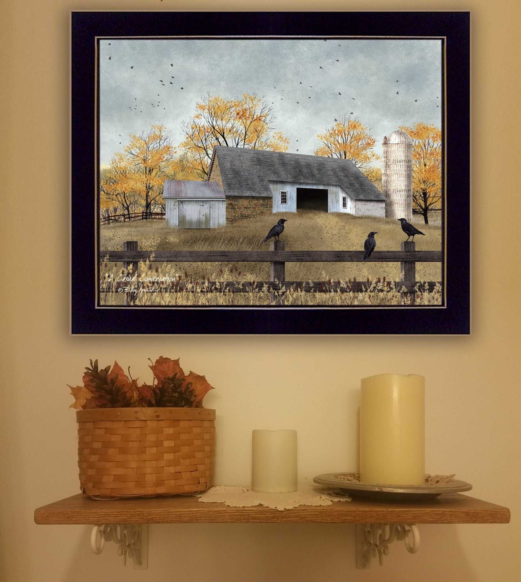 "A Casual Conversation" by Billy Jacobs, Ready to Hang Framed Print, Black Frame - luxuryhomedecoridea.com