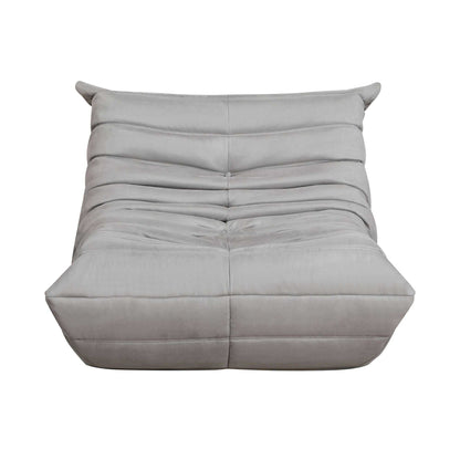 Luxury Accent Chair Button-Tufted Detail Gray Microfiber Comfy Chair Living Room Furniture 1pc - luxuryhomedecoridea.com