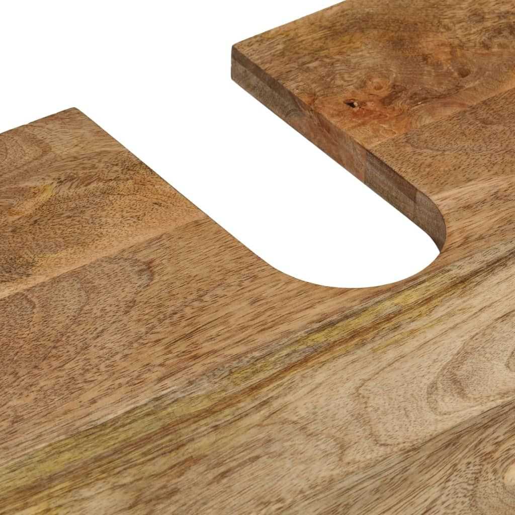 2 Piece Bathroom Furniture Set Solid Wood Mango - luxuryhomedecoridea.com