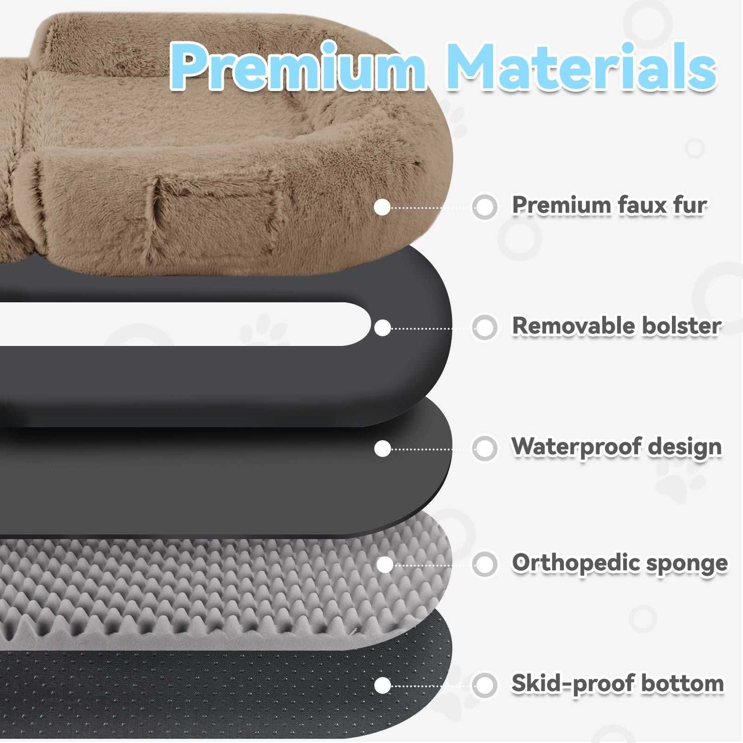 Human Dog Bed, 71"x43"x12" Dog Beds for Large Dogs, Foldable Plush Washable Dog Bed for People Doze Off, Orthopedic Dog Beds for Humans Size Fits You and Pets - luxuryhomedecoridea.com