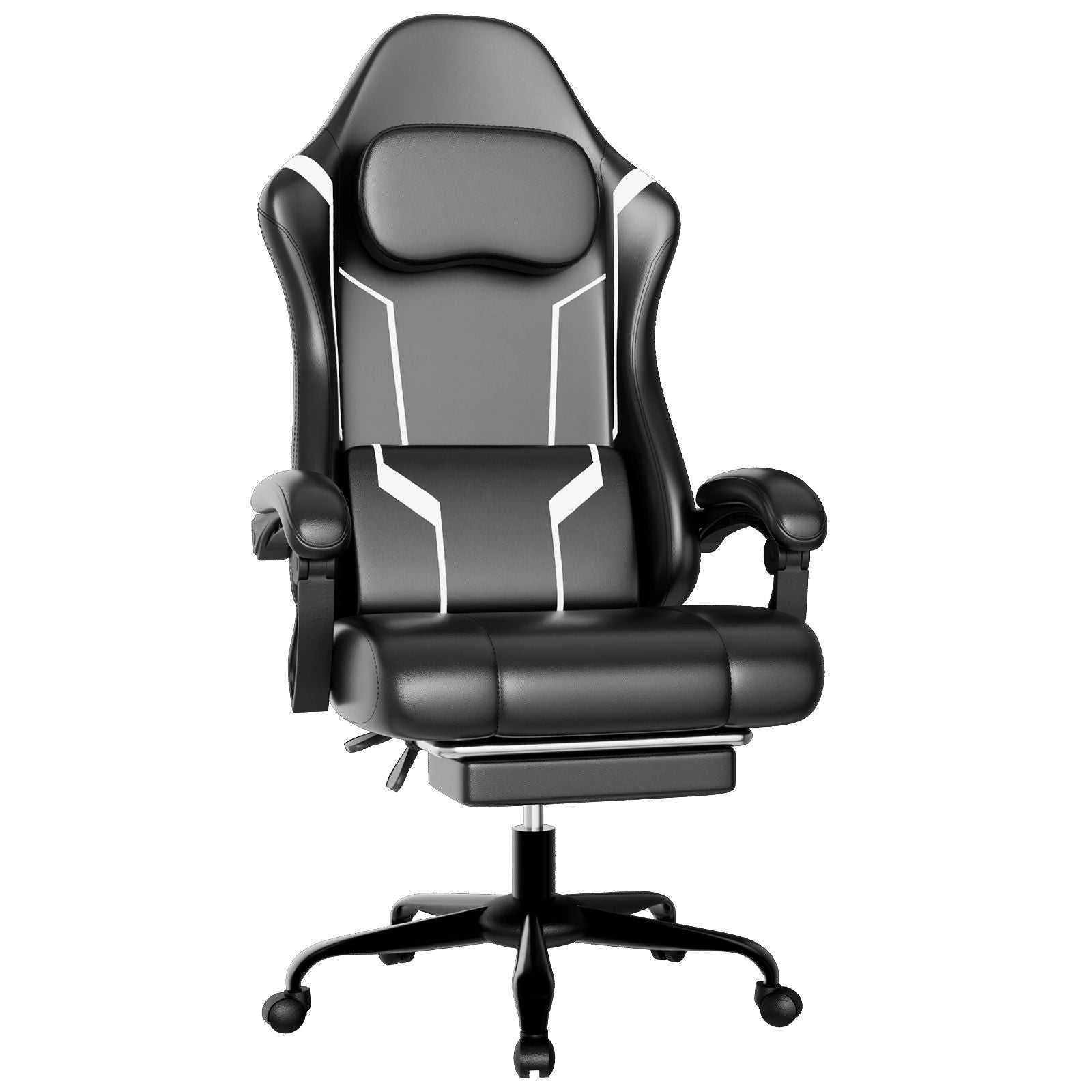 Ergonomic Gaming Chair, Electronic Gaming Chair With Pocket Spring Pad And Footrest, Height Adjustable Computer Chair - luxuryhomedecoridea.com