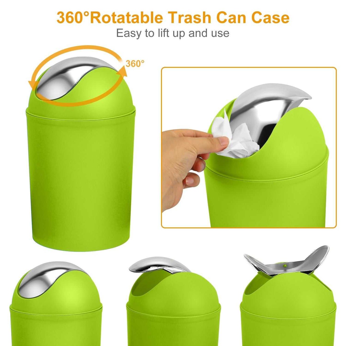 Bathroom Accessories Set 6 Pcs Bathroom Set Ensemble Complete Soap Dispenser Toothbrush Holder - luxuryhomedecoridea.com
