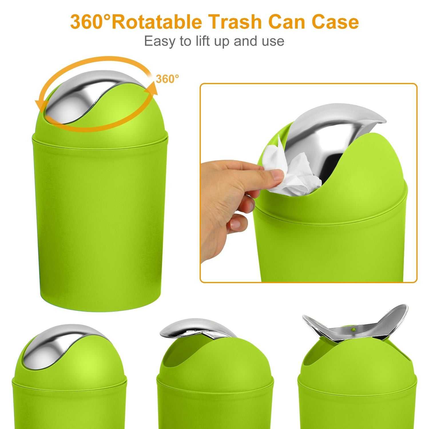 Bathroom Accessories Set 6 Pcs Bathroom Set Ensemble Complete Soap Dispenser Toothbrush Holder - luxuryhomedecoridea.com