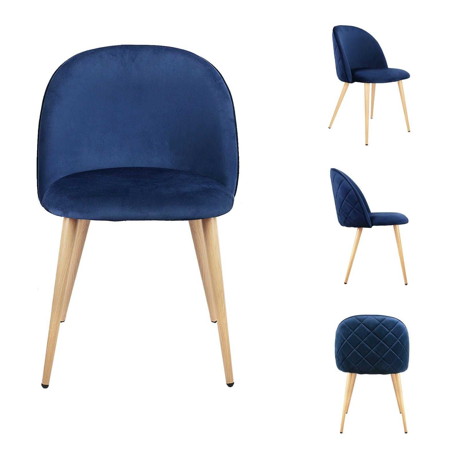 Living Room Chairs Velvet Chairs Side Chairs Modern Style Upholstered Armchairs for Leisure, Restaurant, Makeup, Set of 2 - luxuryhomedecoridea.com