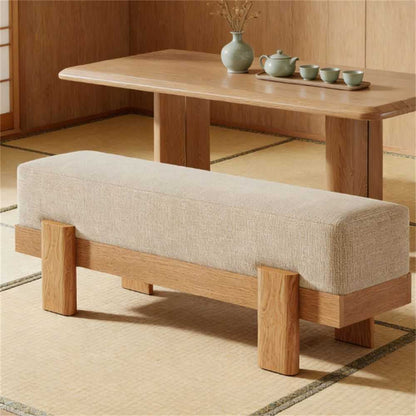 55" Modern Dining Bench - Upholstered Kitchen & Living Room Seating - luxuryhomedecoridea.com