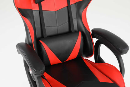 Luxury Home Furniture Ergonomic Recliner PU Leather Racing Gaming Chair In Nylon Racing Base - luxuryhomedecoridea.com