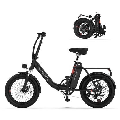 INVANTI EB11 Electric Bike 500W Folding Bike 48V 10.4AH 7S Shimano Electric Bicycle - luxuryhomedecoridea.com