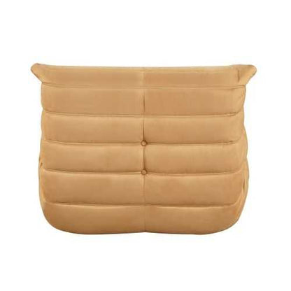 Luxury Accent Chair Tufted Yellow Microfiber Comfy Chair Living Room Furniture 1pc Floor Chair - luxuryhomedecoridea.com