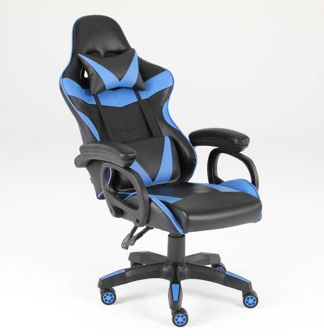 Luxury Home Furniture Ergonomic Recliner PU Leather Racing Gaming Chair In Nylon Racing Base - luxuryhomedecoridea.com