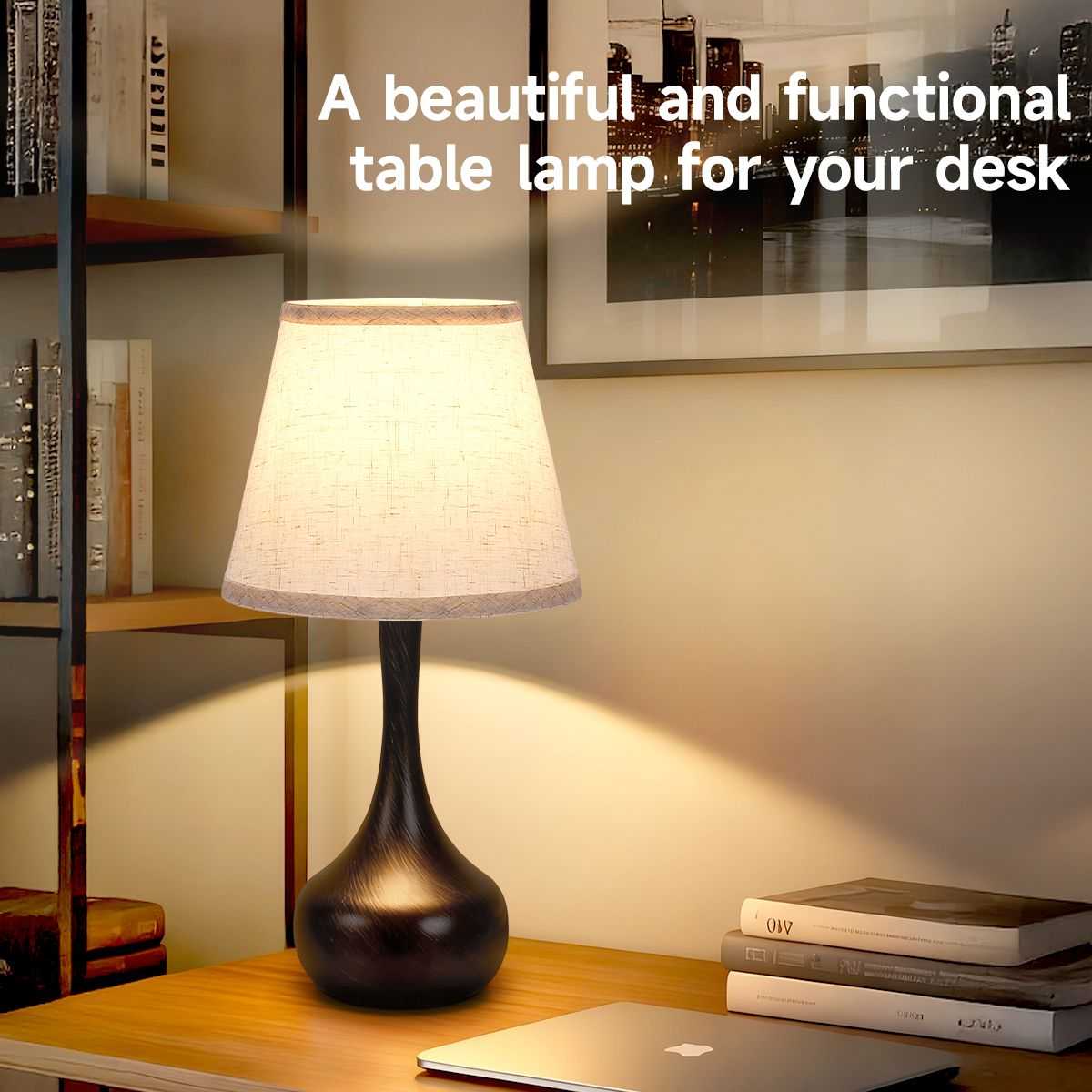 Touch Lamps for Nightstand Bedside Lamps Set of 2, 3 Way Dimmable Light for Bedoom, Desk, Living Room,Sofa Table(LED Bulbs Included) - luxuryhomedecoridea.com