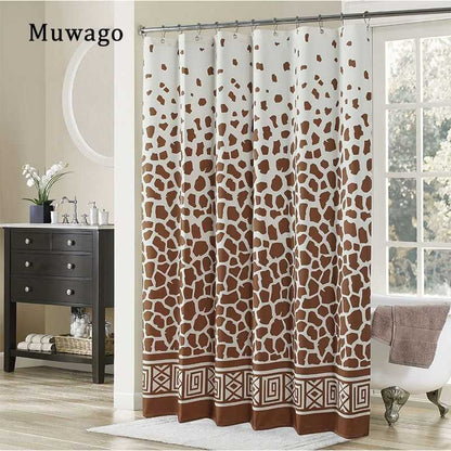Muwago Shower Curtain With Giraffe Pattern Blackout Waterproof And Mildew Resistant Bathing Cover Aesthetic Bathroom Accessories - luxuryhomedecoridea.com