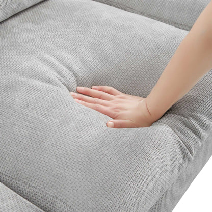 Modern Oversized Sectional Sofa,L-shaped Luxury Couch Set with 2 Free pillows,5-seat Chenille Indoor Furniture with Chaise for Living Room,Apartment,Office,2 Colors - luxuryhomedecoridea.com