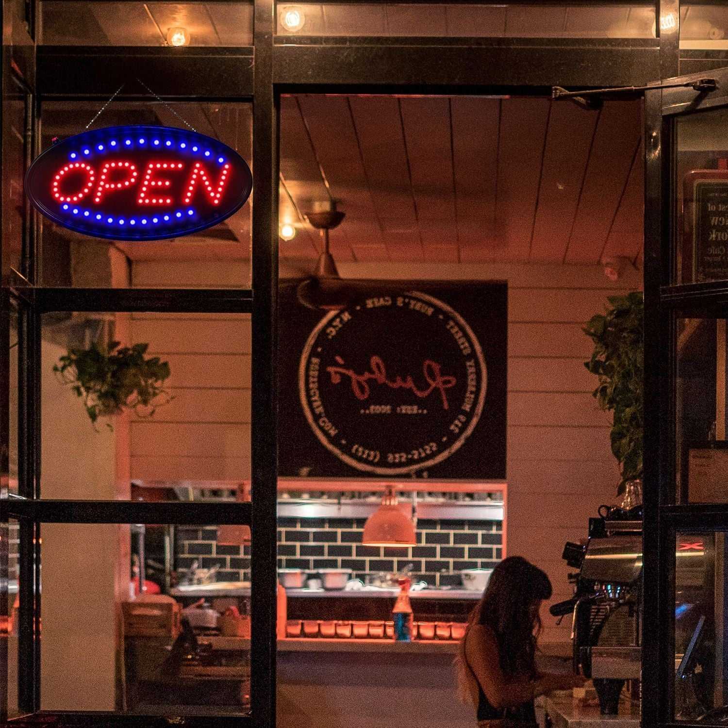 Led Open Signs for Business, 18.9 x 8 inch Large Open Sign, Ultra Bright Neon Open Sign LED open sign can reach up to 100,000 hours - luxuryhomedecoridea.com